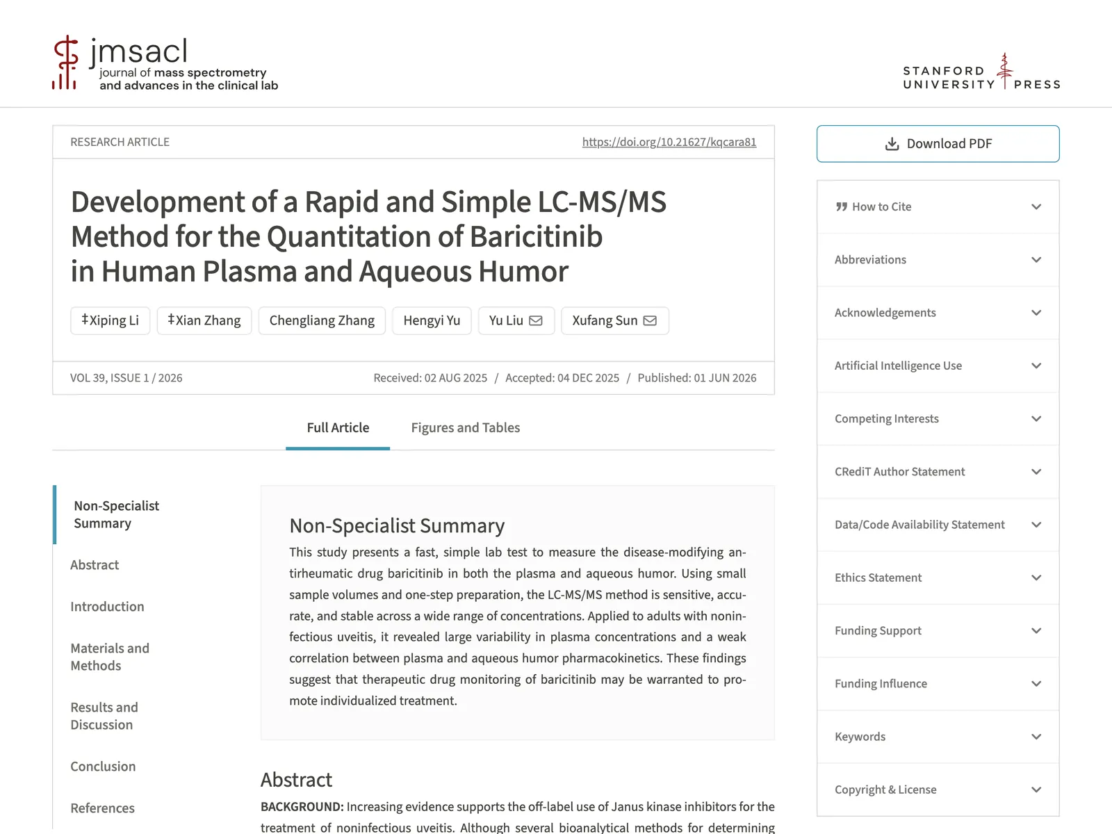 JMSACL — the same article in HTML, from Only A’s transformer