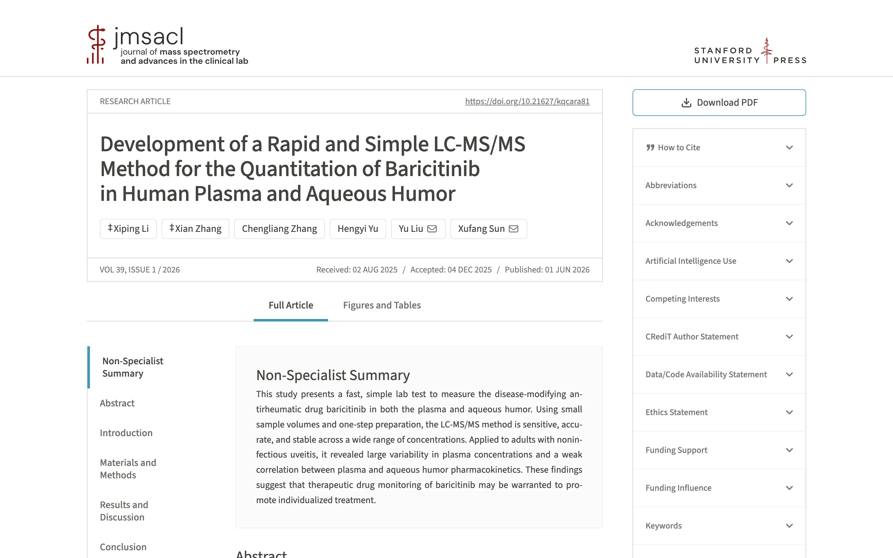The same article as HTML, generated by the transformer, at desktop width
