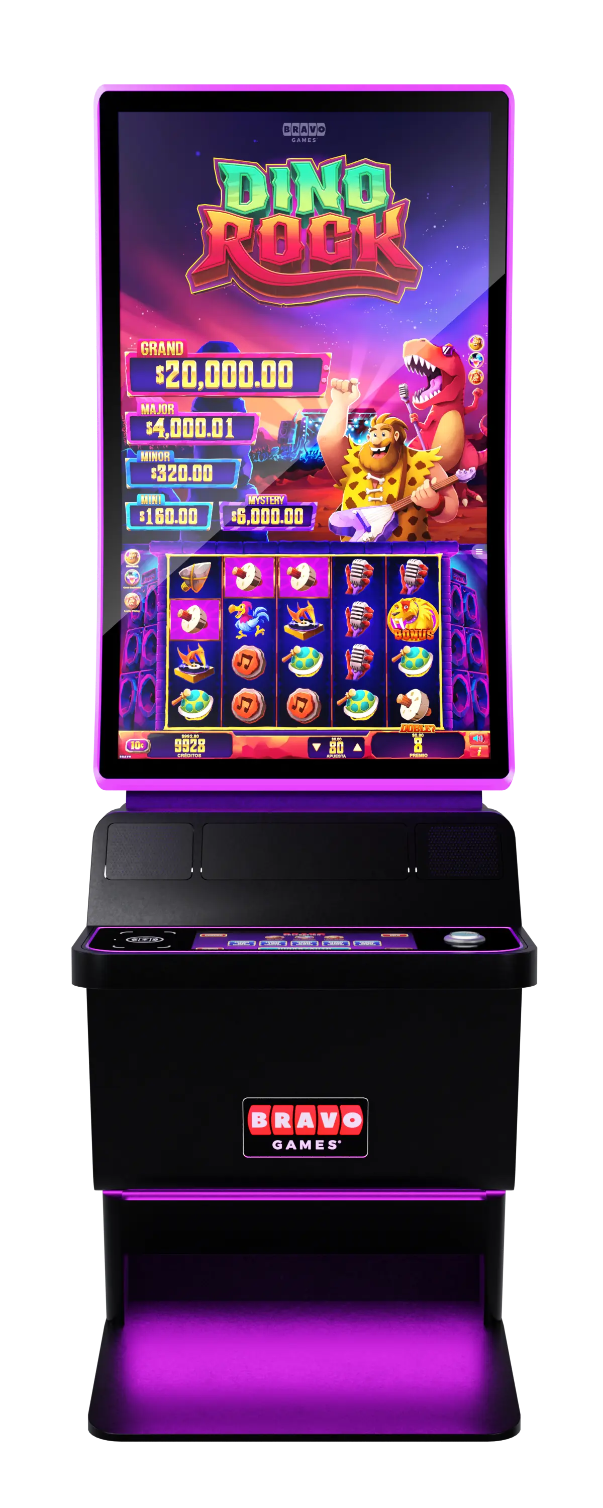 Bravo Games Titanium 49J Curved Digital Panel cabinet