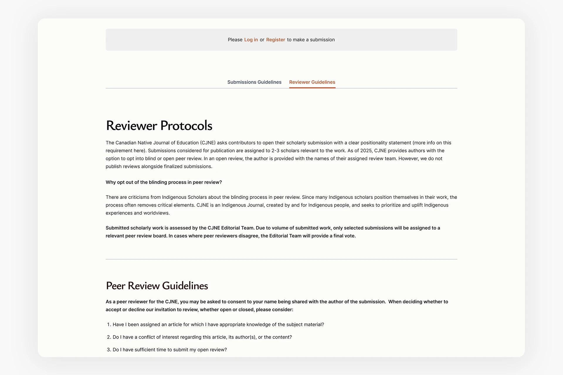 CJNE reviewer guidelines